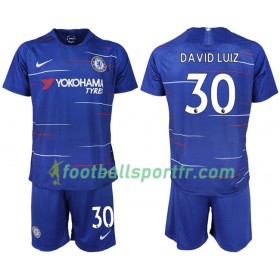 Tenue Chelsea DAVID LUIZ 30 Enfant Domicile 2018-2019 Maillot de Foot